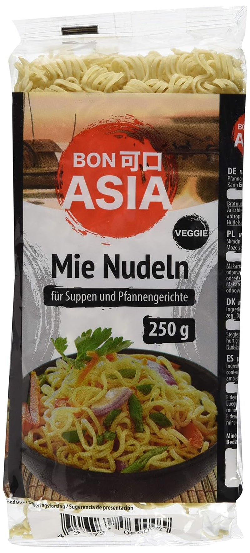 BONASIA Mie Noodle, sin Ei, 250 g