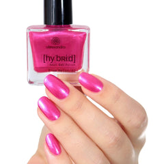 Esmalte de uñas HÍBRIDO alessandro Pink Melon - tono rosa vibrante con finas partículas de brillo - Uñas perfectas en solo 3 pasos, sin LED - ¡dura hasta 10 días! 8ml