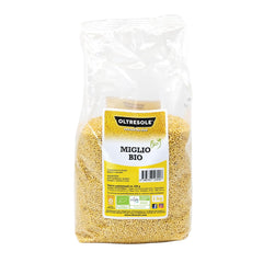 Mijo orgánico 1 kg, granos orgánicos ricos en fibra y minerales, granos de mijo amarillo para consumo, paquete ideal para la familia