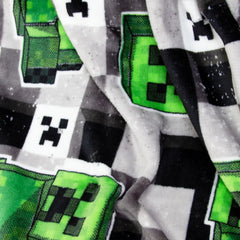 Manta polar oficial de Character World Minecraft | Scribble Design Reversible 2 Lados, Súper Suave, Cálida Manta Camas y Mantas Besuche den Character World-Store