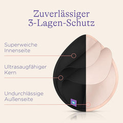 Lansinoh Waschbare Stilleinlagen Hellrosa & Schwarz - 8 unidades Inkl. Wäschenetz - Ultrasaugfähig, Superweich Und Wiederverwendbar Accesorios Alimentación y Lactancia Bebe Naty Shop