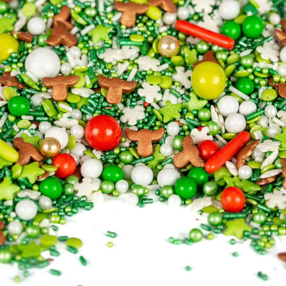 Super Streusel Hohoho, chispas navideñas, 90 gramos Sprinkles Naty Shop 90 gramos