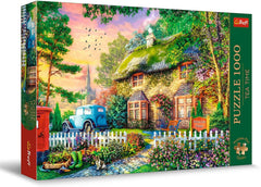 Trefl Premium plus Quality - Puzzle Tea Time: Casas Stoney Lane - 1000 piezas, Serie de imágenes pintadas nostálgicas, Combinación ideal de piezas, Para adultos y niños a partir de 12 años Puzzle Naty Shop Título predeterminado