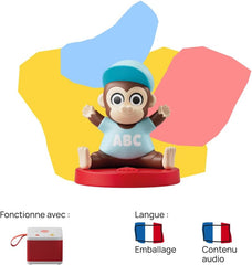 Figura sonoră, Maestrul Gorilă și versurile sale, muzică, cântece și sunete, copii 2-4 ani, versiunea franceză Jucarii Bebe Naty Shop