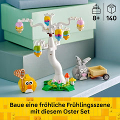 LEGO Osterhase und Ostereiersuche - Kinderspielzeug mit Hasen & Vogel Tierfiguren - Mit Baum & Wagen - Kreatives Konstruktionspielzeug - Geschenk für Mädchen & Jungen ab 8 Jahren - 40808
