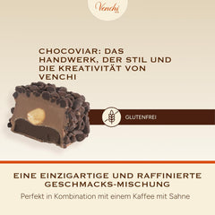 Venchi – Chocoviar Gianduia, bombones en bolsa de 1 kg, chocolate Gianduia elaborado exclusivamente con "avellanas del bosque piamonteso", sin gluten, sin colorantes artificiales y sin conservantes