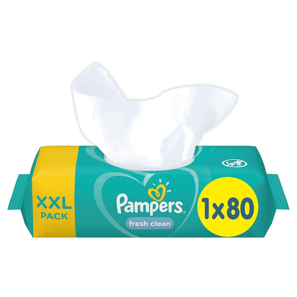 Pampers, Fresh Clean, 80 toallitas Toallitas Húmedas Bebé Naty Shop