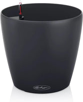 Jardinieră LECHUZA Classico Color ECO 35 Gri Închis | Jardinieră cu sistem de udare și indicator al nivelului apei | Fabricată din plastic 100% reciclat | Finisaj mat | Ø 34,5 x 32,5 cm | 18935