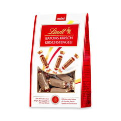 Lindt Cherry Mini Stick - Palitos de chocolate con licor de cereza suiza Delicioso regalo con alcohol