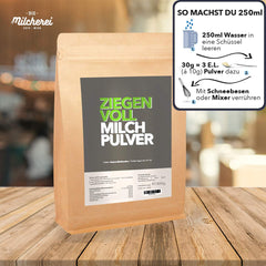 Milcherei Leche de Cabra en Polvo - Sin Aditivos Regionales 800g