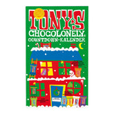 Calendario de Adviento de chocolate belga Fairtrade Tony's Chocolonely - 24 días, 10 deliciosas variedades