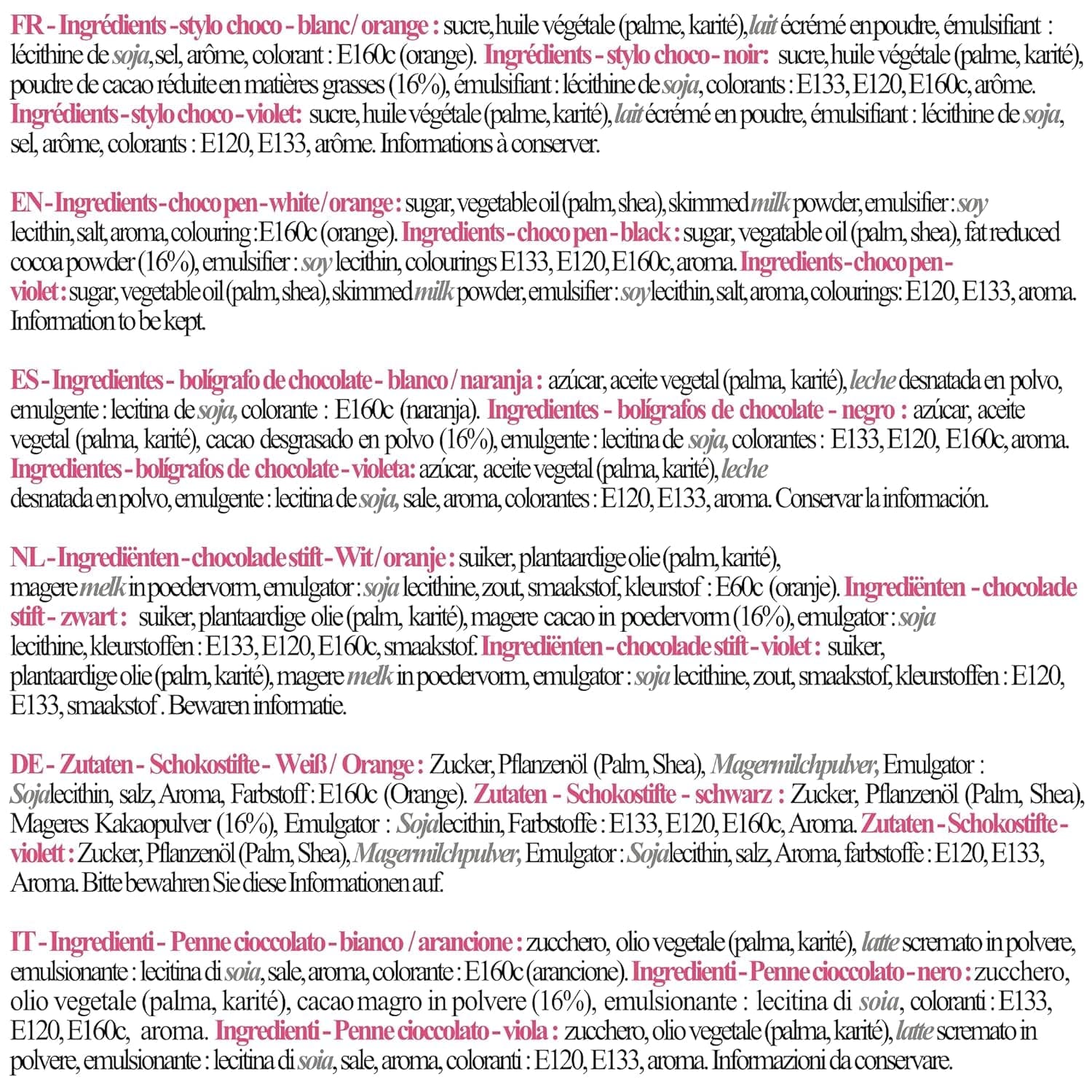 Scrapcooking - Set de 4 stilouri de ciocolată de Halloween - negru, portocaliu, violet și alb, scrieți și desenați pe deserturi, prăjituri și biscuiți Naty Shop