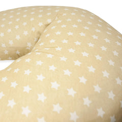 Cojín de lactancia para recién nacido, XL, Funda 100% algodón, desenfundable y lavable, Relleno de Poliéster, Motivo Estrella Accesorios Alimentación y Lactancia Bebe Naty Shop