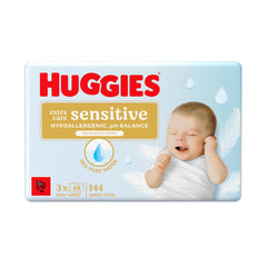Toallitas para bebés sensibles Huggies Pure Extra Care, 99 % agua, sin plástico, sin fragancia