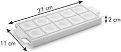 Formă Tescoma pentru ravioli rotunde, suport pentru 10 bucăți.