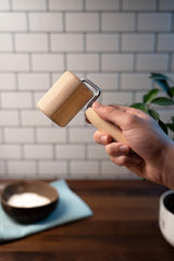 Chinchilla® Backblechroller/Teigroller zylindrisch aus Buchenholz | El ayudante del establo para la cocina | Fabricado en Alemania | Nachhaltige Qualität en Alemania | 18x5cm