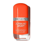 Revlon Ultra HD Snap Esmalte de uñas Fórmula vegana de larga duración Secado rápido Una capa Color de cobertura total (8 ml) Hot Stuff (007) Unisex