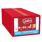 Lotus Biscoff | Biscuite caramelizate, Biscuite cu ciocolată caramelizată și Gallette Bretone | 160 de biscuiți ambalați individual | Doar ingrediente naturale | 160 x 1 | 1,1 kg