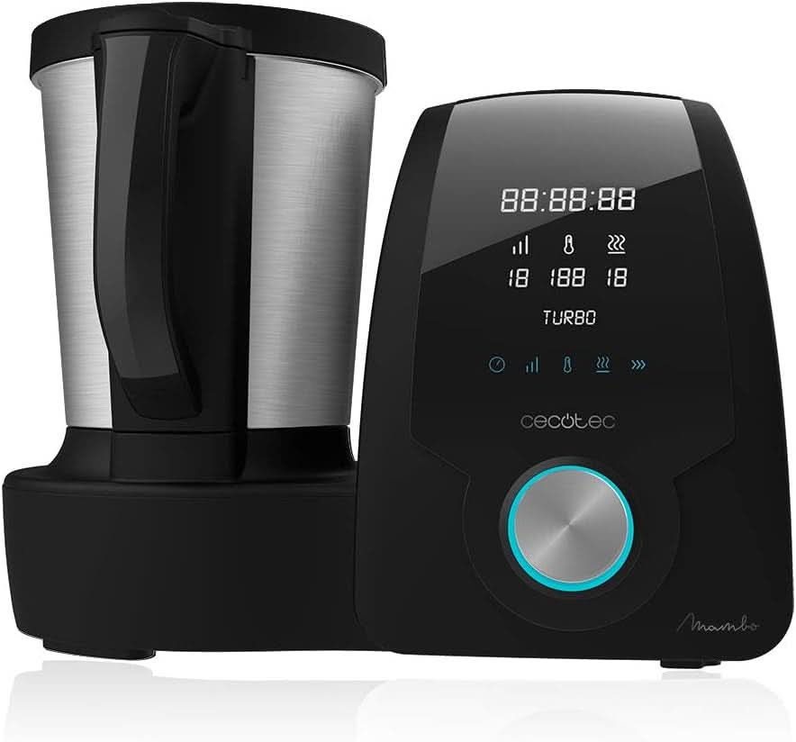 Cecotec Mambo 6090 Multifunktions-Küchenmaschine, 1700 W, 23 Funktionen, Krug Mit Fassungsvermögen 3,3 L, 3 Teller Gleichzeit, 10 Geschwindigkeitsstufen, Timer Robots de cocina y batidoras Naty Shop