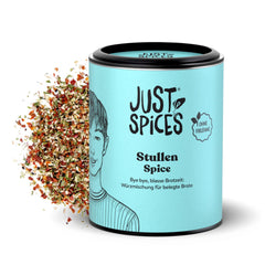 Just Spices Stullen Spice I Würze belegte Brote mit 13 leckeren Ingredient in einem Gewürzmix I Gewürzdose, 50 g