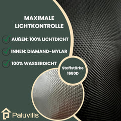 Tienda de cultivo de 40x40x160 cm con sistema de gestión de cables, ventana de visualización, marco de metal, tela 1680D, bolsa de accesorios de cultivo - Caja de cultivo interior - El mejor invernadero de propagación de plantas