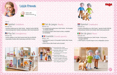 HABA 306147 - Little Friends Set de joacă Bunici, Păpuși flexibile și animale Vârste 3+, Multicolor