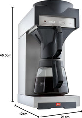 Espressor profesional cu filtru 170 M, cu spațiu de depozitare pentru carafă de sticlă