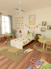 Skybrands Dino Bedtuene 135X200 Bedtuene Infantil Dinosaurier Baumwolle 2Tlg Kinder Bedtuene Dinosaurier 135X200 + Bolsa Naty Shop