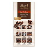 Chocolate Lindt | El Universo | 200g Chocolate para cocinar y hornear, para postres, como glaseado, fondue, para untar o para snacks | chocolate para hornear