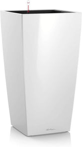 LECHUZA CUBICO Premium 50 alb lucios 18161