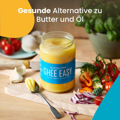 Ghee Easy 850g Ghee Bio von Grasgefütterten Kühen - Ghee Butter sin Zusatzstoffe - Zertifiziert Organisch & Biologisch - Hochreines Ayurveda Ghee sin lactosa y gluten - 100% europeo