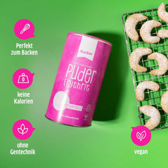 Xucker Azúcar en polvo Eritritol - Sustituto del azúcar sin calorías, 600 gramos Edulcorantes Naty Shop