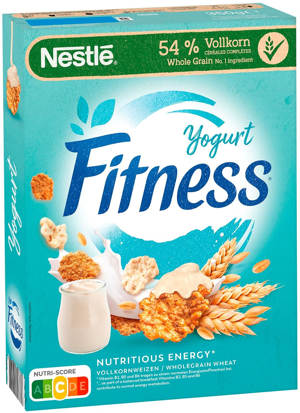 Nestlé Fitness Yogurt Cereales de desayuno integrales con sabor parcial a yogur, 1 paquete (1 x 350 g)