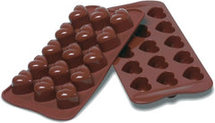 Silikomart 194690, Praline din Ciocolata, Inima, 15 modele Bucatarie Naty Shop Inimi