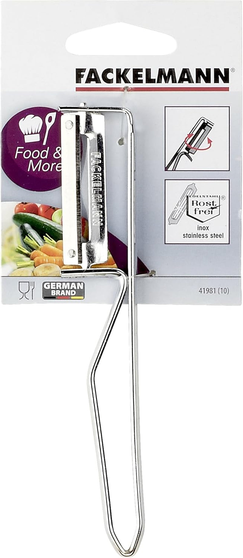 Peeler universal Fackelmann, lamă din oțel inoxidabil Peeler Naty Shop