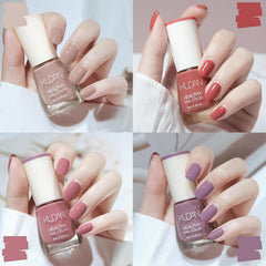 Set de ojă cu 4 piese - Oja pe bază de apă cu uscare rapidă și durabilă - Oja pentru design unghii DIY (set de 4 piese, stil nud, normal)