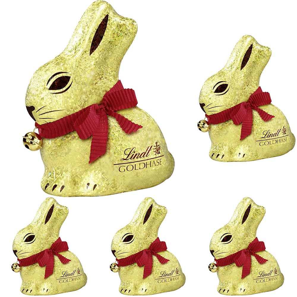 GOLD BUNNY Edición Glamour de Chocolate Dorado | 100g CONEJITO DE ORO | Chocolate con leche premium de conejito de Pascua | Chocolate de Pascua | Regalo de chocolate | Conejito de chocolate | conejito de pascua