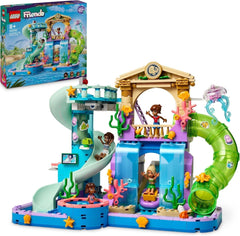 Parcul acvatic LEGO Friends Heartlake City, set de joacă în aer liber pentru fete și băieți cu vârsta peste 8 ani, experiență de joacă creativă cu 3 figurine, micro figurină, 3 tobogane și hidromasaj 42630 Seturi de constructie Besuche den LEGO-Store Titlu implicit