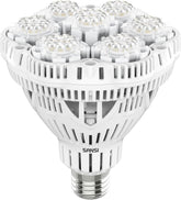 SANSI 36W Espectro Completo E27 Planta de Interior Luz de Cultivo LED Lámparas de Cultivo de Alto PPFD para Invernadero Jardín Flor Vegetal Hidroponía Tamaño Ø11.5 * 13.3cm