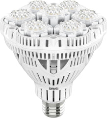 SANSI 36W Espectro Completo E27 Planta de Interior Luz de Cultivo LED Lámparas de Cultivo de Alto PPFD para Invernadero Jardín Flor Vegetal Hidroponía Tamaño Ø11.5 * 13.3cm