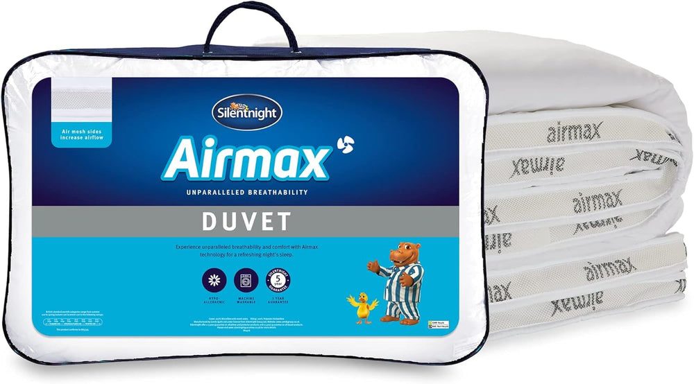 Silentnight Colcha Airmax, 10,5 tog, cama de matrimonio, blanco Edredones y edredones Naty Shop Cama de matrimonio Doble