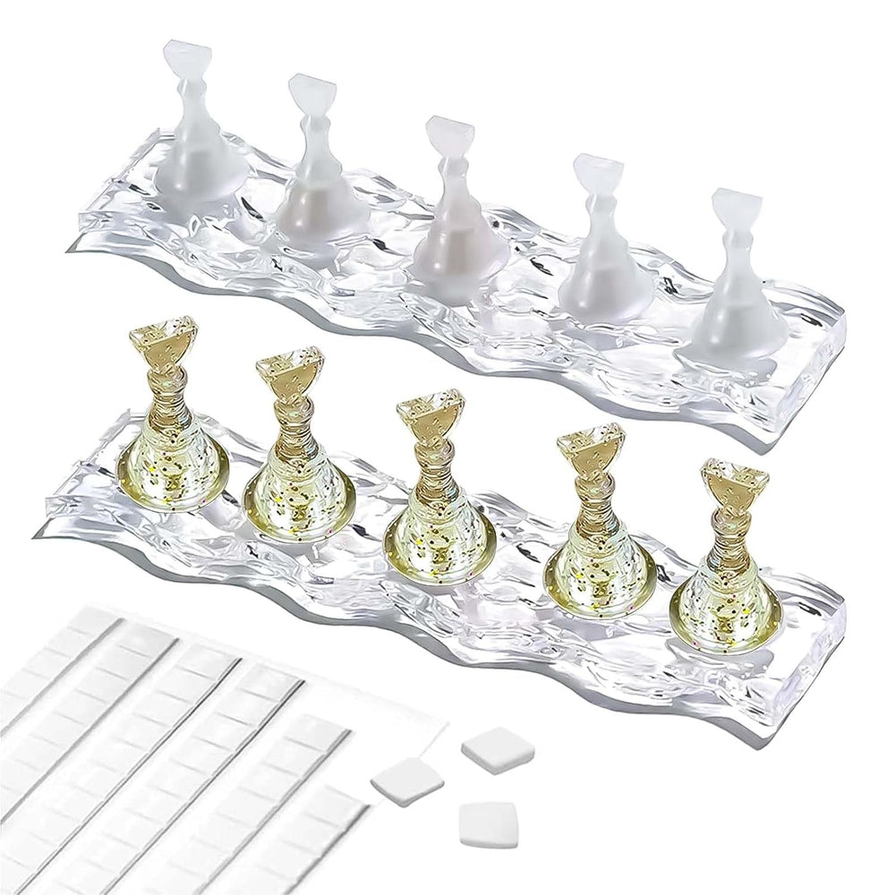 Set Design Unghii – Mână de Antrenament Premium pentru Unghii cu Gel, Accesorii pentru Unghii și Set Unghii Artificiale – Set Versatil pentru Unghii cu Gel DIY și Accesorii Nail Art