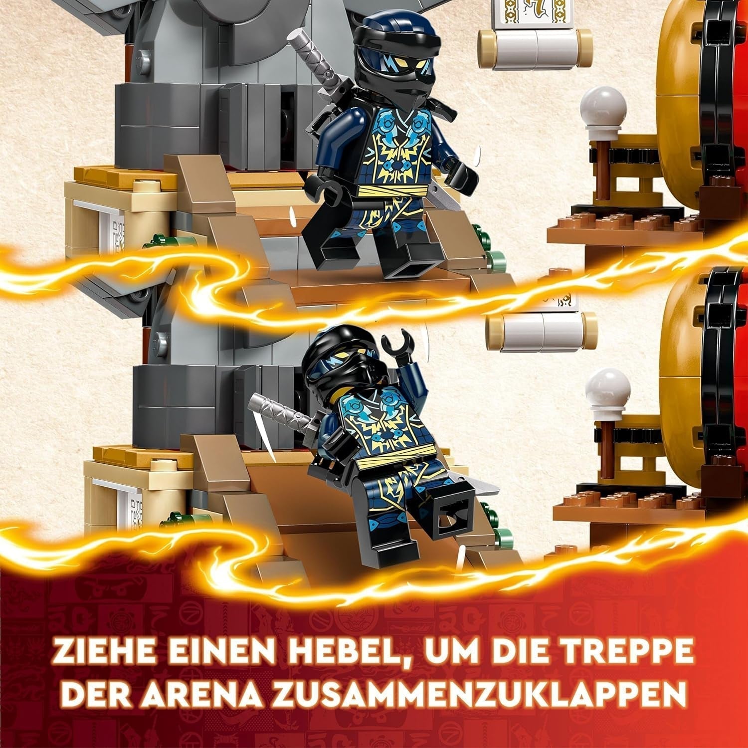 Jucărie LEGO NINJAGO Tournament Arena Adventure pentru copii, set de joacă Ninja cu 6 minifigurine, set de construcție de colecție, cadou de ziua de naștere pentru băieți și fete de la 7 ani 71818 Seturi de constructie Besuche den LEGO-Store