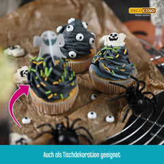 DECOCINO Gofres Comestibles Telaraña 3D Halloween 12 Piezas Sprinkles Naty Shop