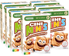 Nestlé CINI MINIS, Muesli con Canela, 37% Cereales Integrales Vitales, con Vitaminas, Calcio y Hierro, Copos Crujientes, Paquete de 7 (7x375g)