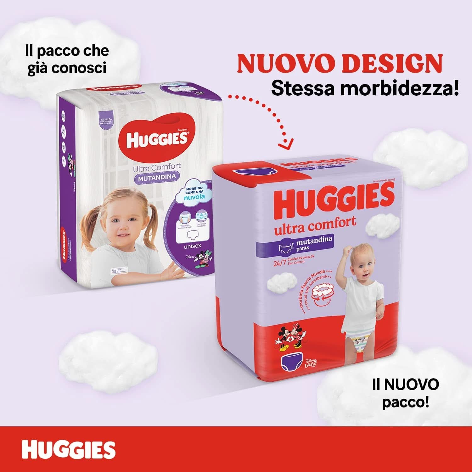 Pantaloni pentru scutece Huggies Ultra Comfort Mărimea 4 (9-14 kg) Pachet de 72 de pantaloni pentru scutece Mama si Copilul Naty Shop