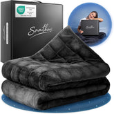 Samthus Manta lastrada 135X200Cm 9Kg Sherpa Fleece - Certificado Oeko-Tex - Manta terapéutica y de relajación - Duerma mejor con nuestra manta pesada - Manta lastrada - negro Camas y mantas Besuche den Samthus-Store Negro 9,0 Kilogramos