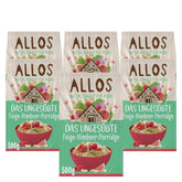 Allos Papilla de higos y frambuesa sin azúcar, Set 6 x 500 gramos Cereales Naty Shop Papilla de frambuesa con higos