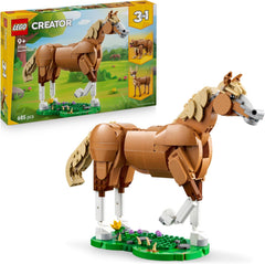 LEGO Creator 3en1 Prächtiges Ross - Pferde Spielzeug - Baue eine Bären- oder Hirschfigur - Geschenk zum Geburtstag für Mädchen und Jungen ab 9 Jahren - 31166