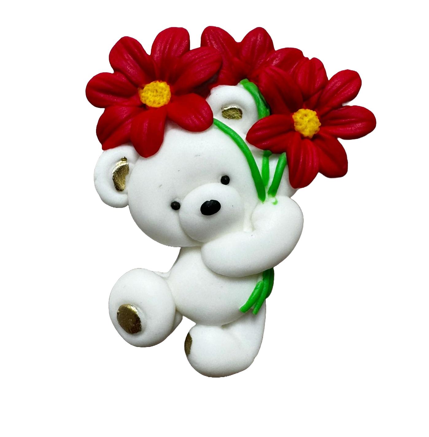 Decoratiune comestibila din zahar, Ursulet Decoratiuni din Pasta de Zahar Naty Shop